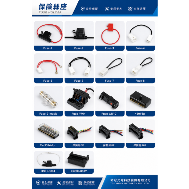 保險絲線與保險絲座｜電路保護應用｜主圖